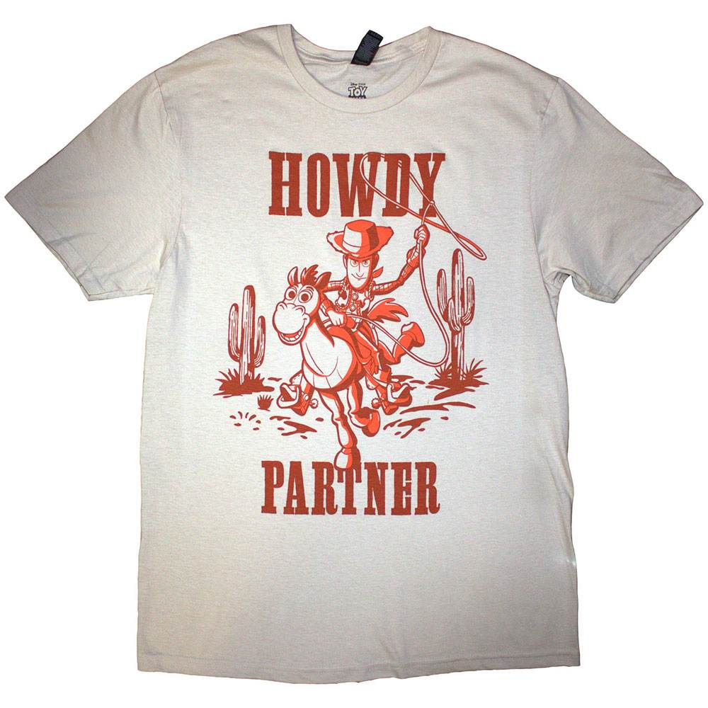 Disney - Toy Story Howdy Partner Heren T-shirt - Creme